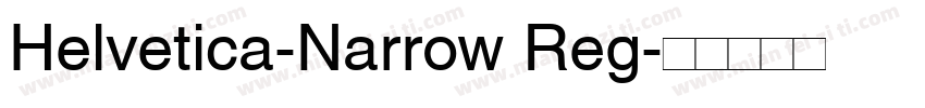 Helvetica-Narrow Reg字体转换